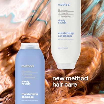 Method Simply Nourish Body Wash & Hair Care Gift Set – 3 Pack, 15.17 Fl Oz Each Avelisse