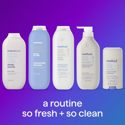 Method Simply Nourish Body Wash & Hair Care Gift Set – 3 Pack, 15.17 Fl Oz Each Avelisse