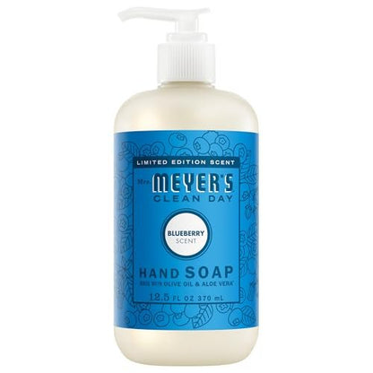 Mrs. Meyer's Clean Day Hand Soap, Blueberry Scent, 12.5 fl oz - Gentle & Effective Hand Wash