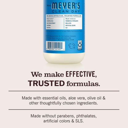 Mrs. Meyer's Clean Day Hand Soap, Blueberry Scent, 12.5 fl oz - Gentle & Effective Hand Wash