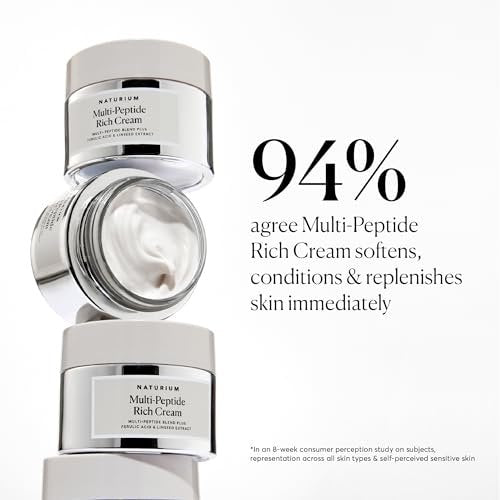 Naturium Multi-Peptide Rich Cream – Hydrating & Nourishing Face Moisturizer for Fine Lines & Wrinkles, Vegan & Cruelty-Free, 1.7 oz Avelisse