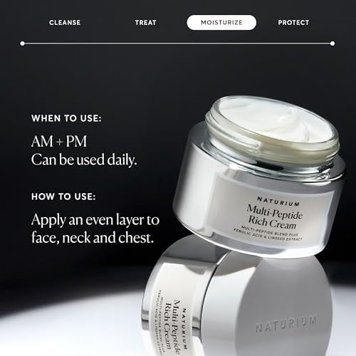 Naturium Multi-Peptide Rich Cream – Hydrating & Nourishing Face Moisturizer for Fine Lines & Wrinkles, Vegan & Cruelty-Free, 1.7 oz Avelisse