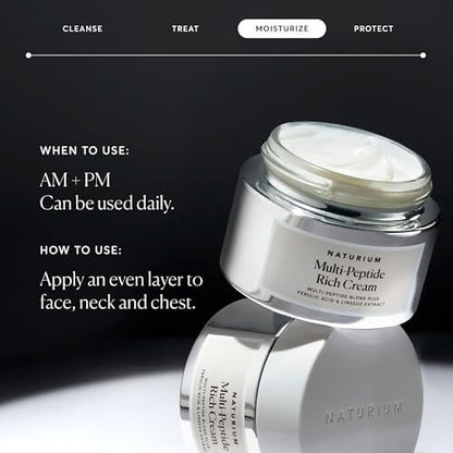 Naturium Multi-Peptide Rich Cream – Hydrating & Nourishing Face Moisturizer for Fine Lines & Wrinkles, Vegan & Cruelty-Free, 1.7 oz Avelisse