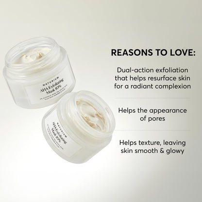 Naturium AHA Exfoliating Mask 10% – Glycolic & Lactic Acids for Radiant, Resurfaced Skin – Vegan & Cruelty-Free – 1.7 oz Avelisse