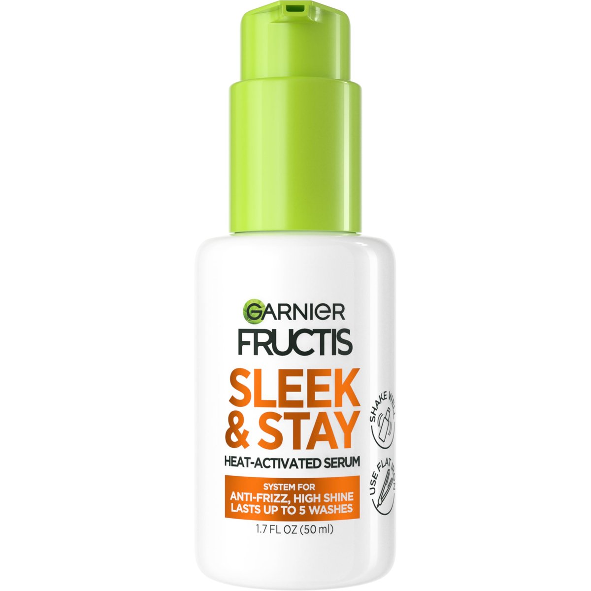Garnier Fructis Sleek and Shine Sleek and Stay Hair Serum for Frizzy, Dry Hair - Heat Protectant with Alpha Silane, 1.7 Fl Oz - görsel 2