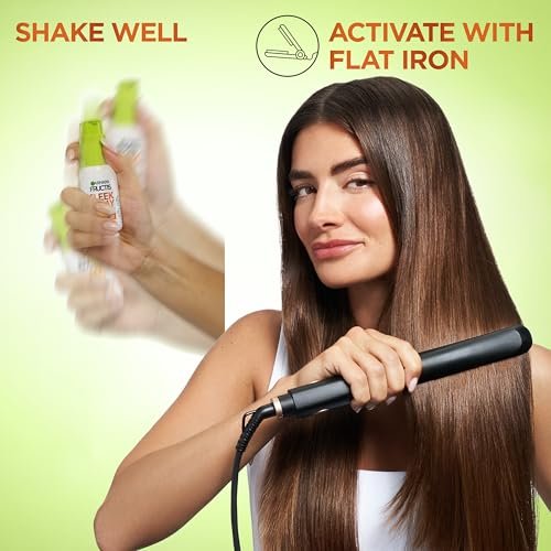 Garnier Fructis Sleek and Shine Sleek and Stay Hair Serum for Frizzy, Dry Hair - Heat Protectant with Alpha Silane, 1.7 Fl Oz - görsel 13