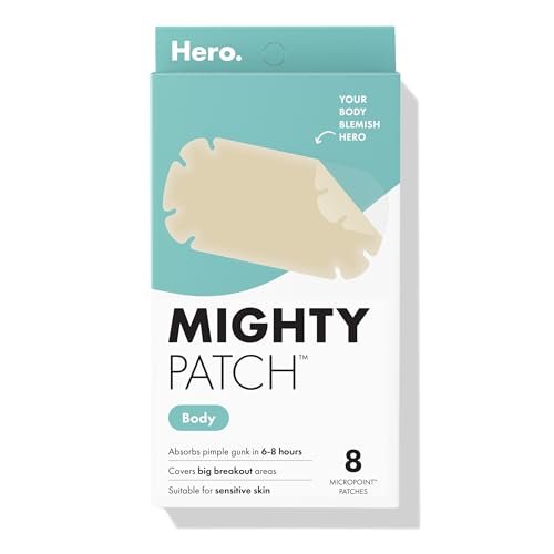 Mighty Patch Hero Body Patch – XXL Hydrocolloid Patch for Bacne, Chestne & Body Breakouts (4 Count) - görsel 2