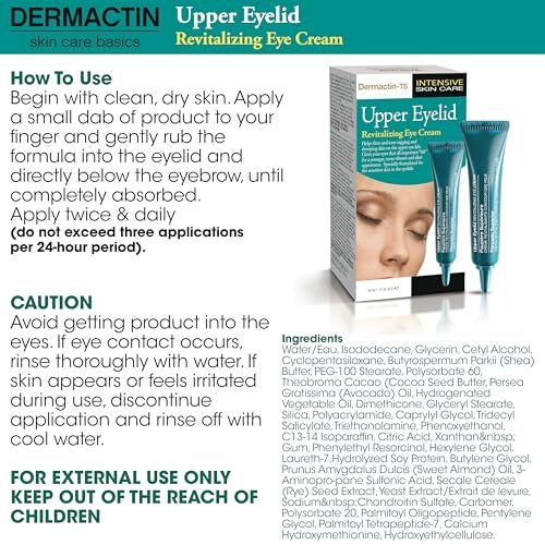 Dermactin Classic Upper Eyelid Revitalizing Eye Cream – 1 oz. Firming & Hydrating Formula Avelisse