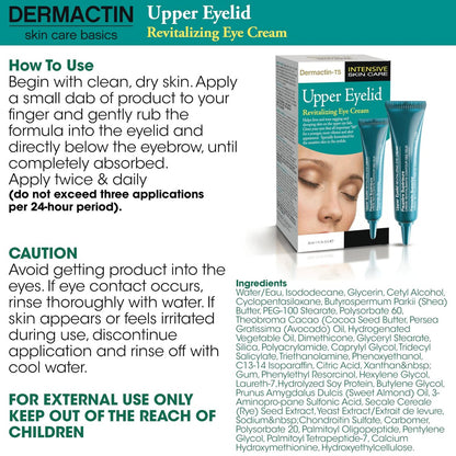 Dermactin Classic Upper Eyelid Revitalizing Eye Cream – 1 oz. Firming & Hydrating Formula Avelisse