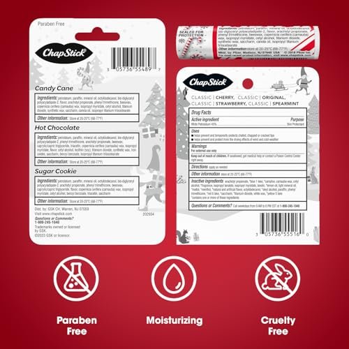 ChapStick Lip Balm Variety 11-Pack, Moisturizing Care, 0.15 Oz Each - görsel 8