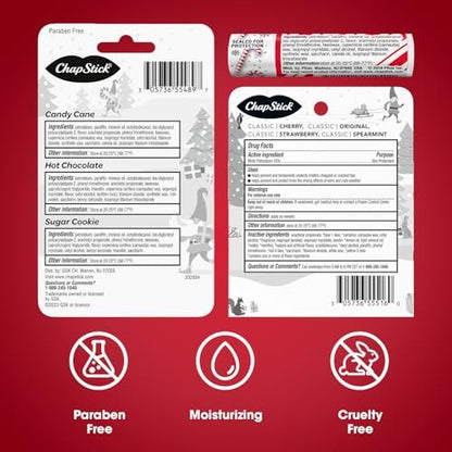 ChapStick Lip Balm Variety 11-Pack, Moisturizing Care, 0.15 Oz Each