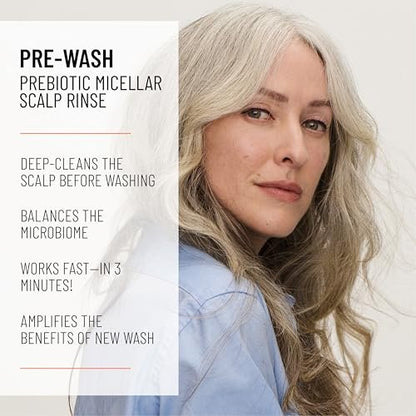 Hairstory Pre-Wash – Prebiotic Micellar Scalp Rinse for Deep Clean, Removes Buildup and Oil, Balances Scalp Microbiome, Detergent Free, All Hair Types, 4 Fl Oz Avelisse