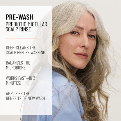 Hairstory Pre-Wash – Prebiotic Micellar Scalp Rinse for Deep Clean, Removes Buildup and Oil, Balances Scalp Microbiome, Detergent Free, All Hair Types, 4 Fl Oz Avelisse