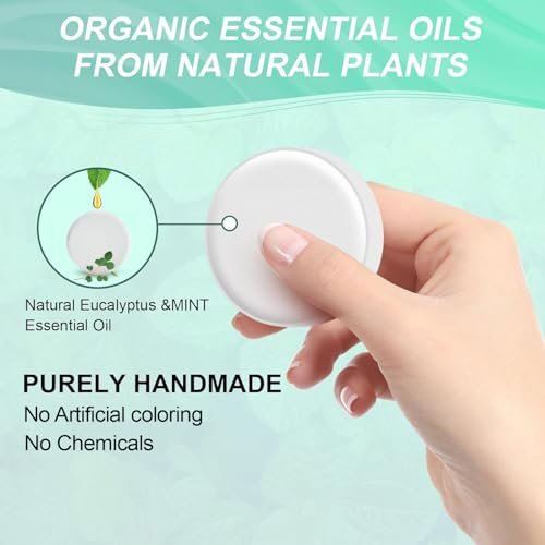 Vapor Shower Steamers Aromatherapy - 6 Pack Eucalyptus & Menthol Shower Tablets for Relaxation & Congestion Relief, Self-Care Spa Gifts for Mom, Husband, Wife, Women, Men - görsel 16