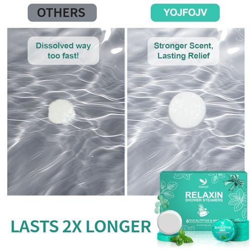Vapor Shower Steamers Aromatherapy - 6 Pack Eucalyptus & Menthol Shower Tablets for Relaxation & Congestion Relief, Self-Care Spa Gifts for Mom, Husband, Wife, Women, Men - görsel 10