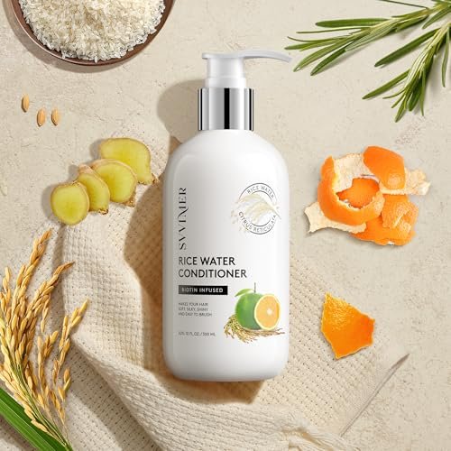 Svvimer Rice Water Hair Growth Conditioner - Thickening Conditioner with Biotin for Hair Loss and Thinning Hair - Sulfate Free for Women and Men 10 Fl Oz Avelisse