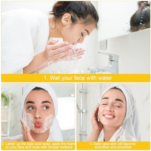 3-Pack Lemon Turmeric Soap Bars for Face and Body – Natural Turmeric Extract, Gentle & Effective Cleansing - görsel 8