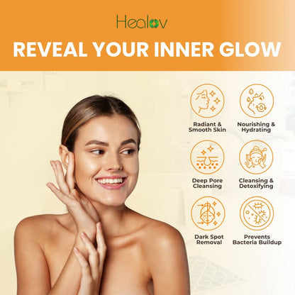 Kojic Acid Lotion – Skin Brightening Body Lotion for Age Spots, Hyperpigmentation, Intimate Areas – Dark Spot Remover, Reduces Acne, Scars and Evens Tone – Healov