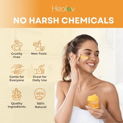 Kojic Acid Cream – Skin Brightening Cream for Age Spots, Hyperpigmentation, and Dark Spots – Glowing Skin Lotion