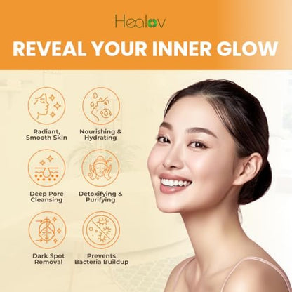 Healov Kojic Acid Serum – Dark Spot Remover for Face & Body – Skin Brightening Serum for Hyperpigmentation, Acne Scars, and Uneven Skin Tone – 1 oz