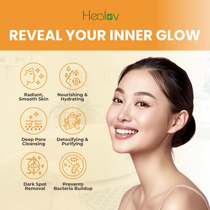 Healov Kojic Acid Serum – Dark Spot Remover for Face & Body – Skin Brightening Serum for Hyperpigmentation, Acne Scars, and Uneven Skin Tone – 1 oz