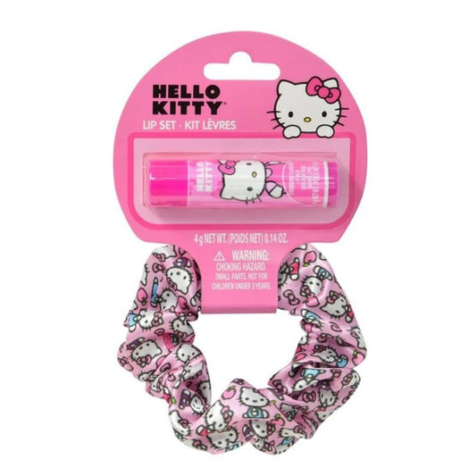 Townley Hello Kitty Scrunchie and Lip Balm Set – Pink, 1 Count Avelisse