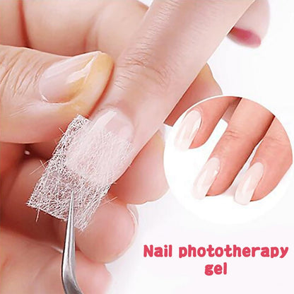 Nail Repair Kit for Split Natural Nail - Broken Nail Repair with Magical Silk Nail Wrap, Quick Building Solid Nail Glue Gel, Nail File - Nail Repair Kit with Shape Clip Nail Art Accessories Avelisse