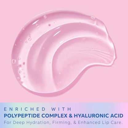 Peptide Lip Treatment Butter Balm: Mini Plumping Gloss Set for Dry Care, with Hyaluronic Acid and Mask Overnight for Glowy Skin, Travel Size Night Hydrating Balm
