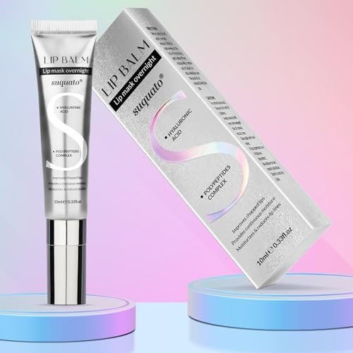 Peptide Lip Treatment Butter Balm: Mini Plumping Gloss Set for Dry Care, with Hyaluronic Acid and Mask Overnight for Glowy Skin, Travel Size Night Hydrating Balm - görsel 14