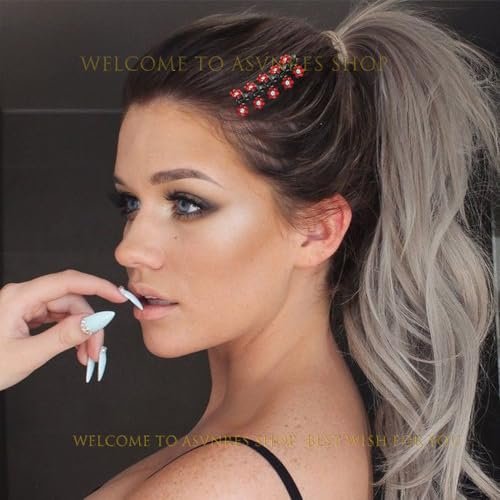 48 Pcs Flower Butterfly Mini Hair Claws Set - Rhinestone Acrylic Strong Hold Clips for Women, Multicolor - görsel 4