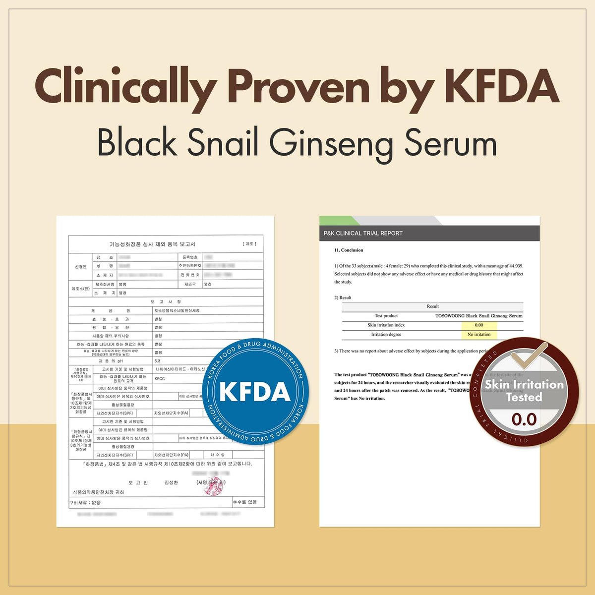 TOSOWOONG Black Snail Ginseng Serum – Hydrating Facial Moisturizer with Snail Mucin & Ginseng 640,430ppm for Glowing Skin, Acne Scar Remover, Korean Skin Care, 30ml - görsel 10