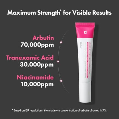 TOSOWOONG Arbutin 7% Intensive Spot Cream – Dark Spot Corrector with Tranexamic Acid & Niacinamide | Korean Skin Care 20ml