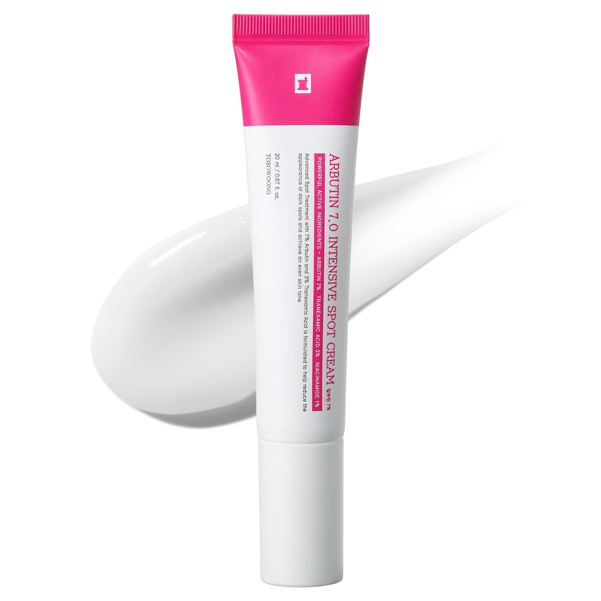 TOSOWOONG Arbutin 7% Intensive Spot Cream – Dark Spot Corrector with Tranexamic Acid & Niacinamide | Korean Skin Care 20ml - görsel 1