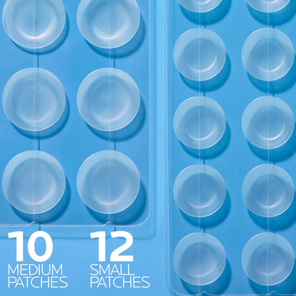 La Roche-Posay Effaclar Multi-Target Blemish Patches, Hydrocolloid Pimple Patches for Face, 22 Count (12 Small, 10 Medium)