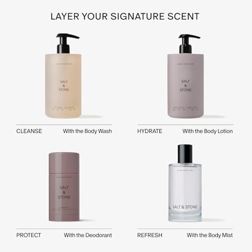 Salt & Stone Aluminum Free Deodorant Extra Strength 48 Hour Protection Black Rose & Oud 2.6 oz Avelisse