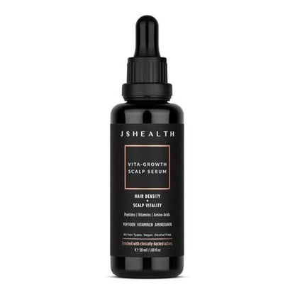 JSHealth Peptide Hair Growth Scalp Serum for Women – Clinically Studied Actives with Capixyl, Capilia Longa, Baicapil – Supports Hair Retention and Density – Vegan, Oil-Free (1.69 fl oz) Avelisse