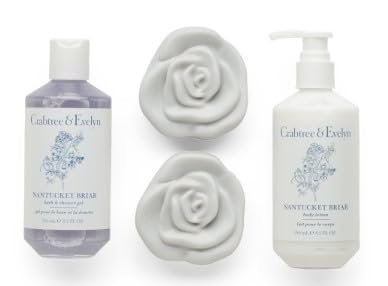 Crabtree & Evelyn Nantucket Briar 4 Piece Body Care Gift Set - Luxury Bath & Body Set - görsel 2