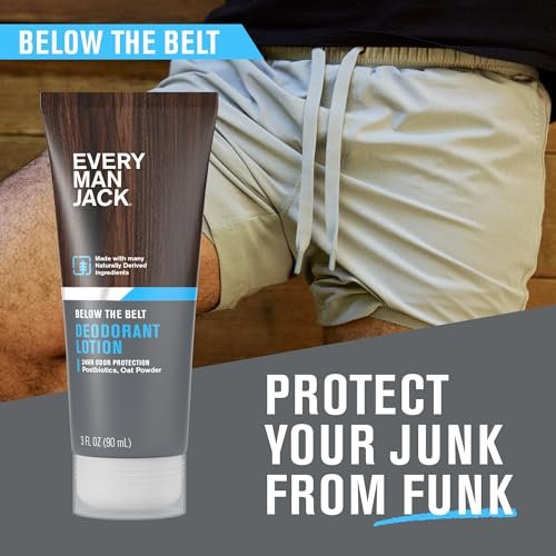 Every Man Jack Men's Ball Deodorant Lotion - Aluminum Free, Unscented, Naturally Derived, 3 fl oz - görsel 4