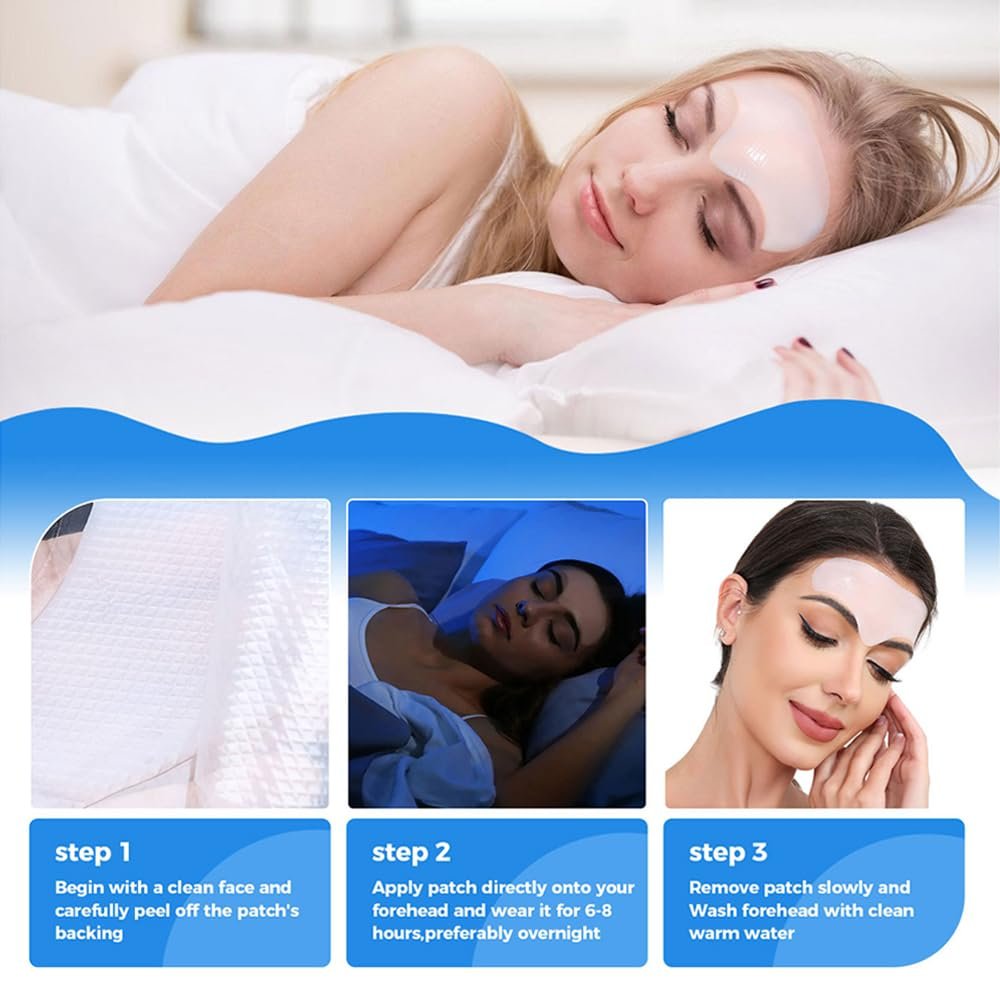 Okela Forehead Wrinkle Patches Overnight with Collagen - 20 Patches for Anti-Aging Beauty Treatment - görsel 17