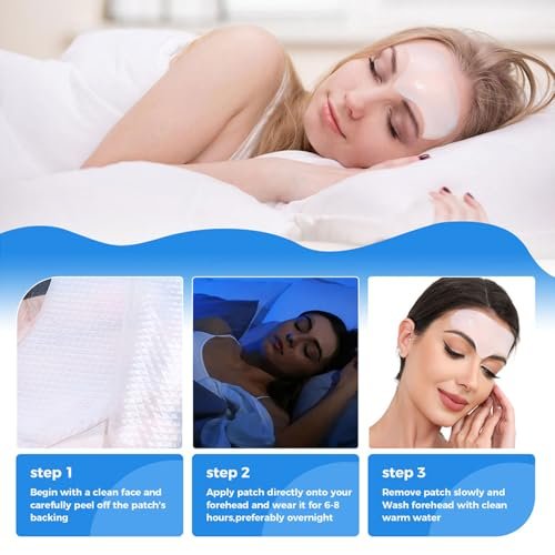 Okela Forehead Wrinkle Patches Overnight with Collagen - 20 Patches for Anti-Aging Beauty Treatment - görsel 18