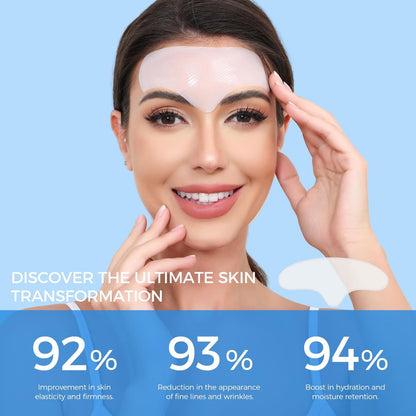 Okela Forehead Wrinkle Patches Overnight with Collagen - 20 Patches for Anti-Aging Beauty Treatment