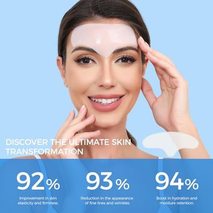 Okela Forehead Wrinkle Patches Overnight with Collagen - 20 Patches for Anti-Aging Beauty Treatment