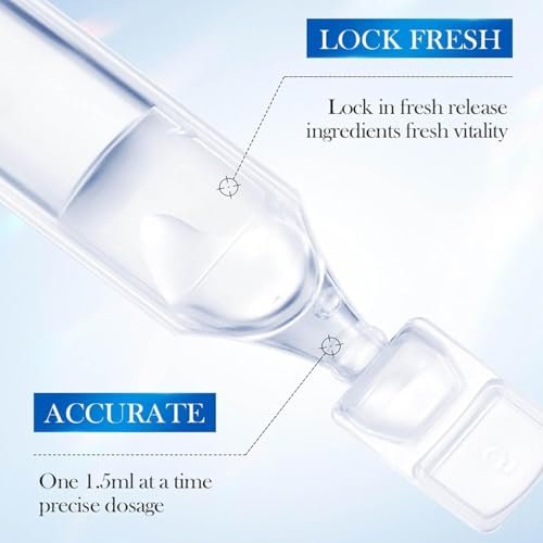3% Hyaluronic Acid Serum Vials – Ultra Hydrating Face Serum with Hyaluronic Acid, Single-Use Moisturizing Tubes for Dry & Dehydrated Skin (30 PCS) - görsel 4