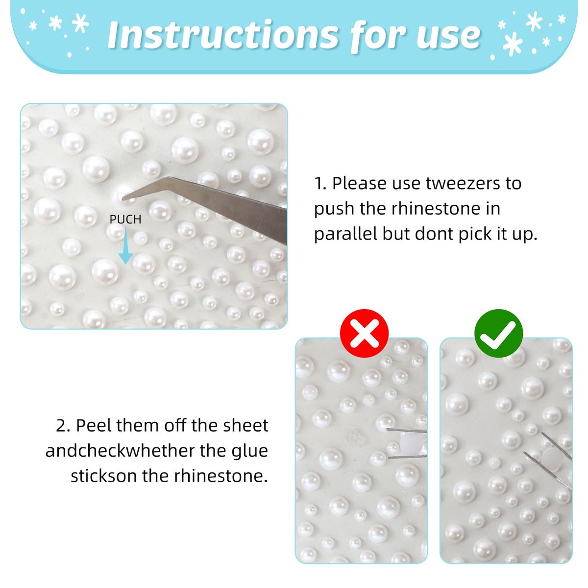 vivinin 1465P Face Gems Self-Adhesive Hair Gems - 5 Types of Rhinestones for Face, Eyes, Body, Hair, Makeup & Festival Decorations - görsel 9