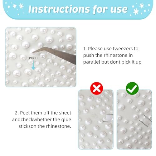 vivinin 1465P Face Gems Self-Adhesive Hair Gems - 5 Types of Rhinestones for Face, Eyes, Body, Hair, Makeup & Festival Decorations - görsel 10