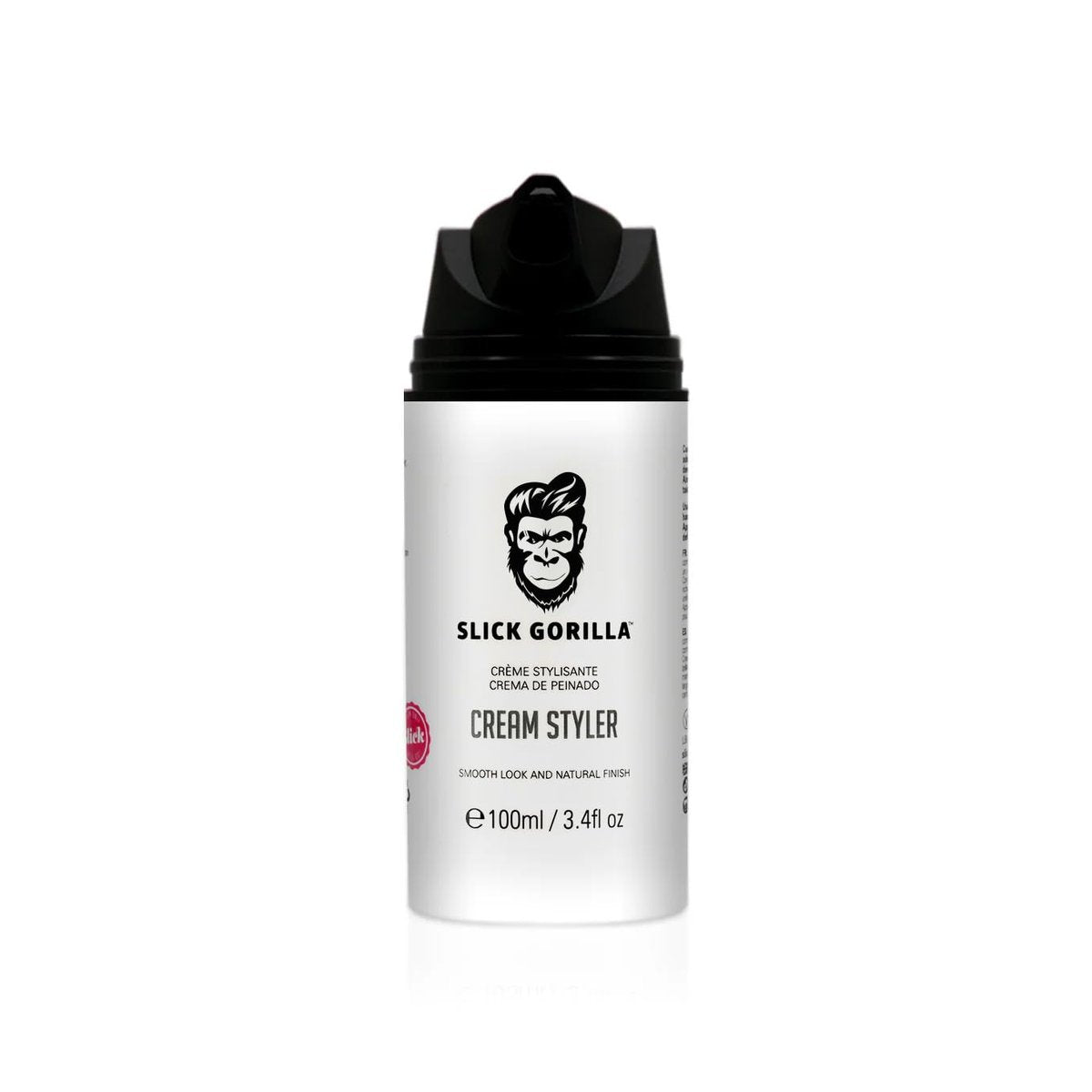 Slick Gorilla Hair Styling Cream - Light Flexible Hold, Smooth Frizz Control, Natural Matte Finish, Daily Grooming Cream for Men, 3.38 fl oz (100ml) Avelisse