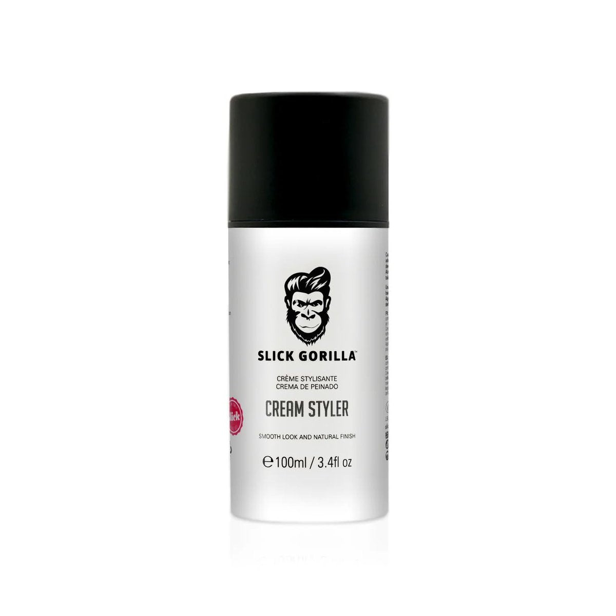 Slick Gorilla Hair Styling Cream - Light Flexible Hold, Smooth Frizz Control, Natural Matte Finish, Daily Grooming Cream for Men, 3.38 fl oz (100ml) Avelisse