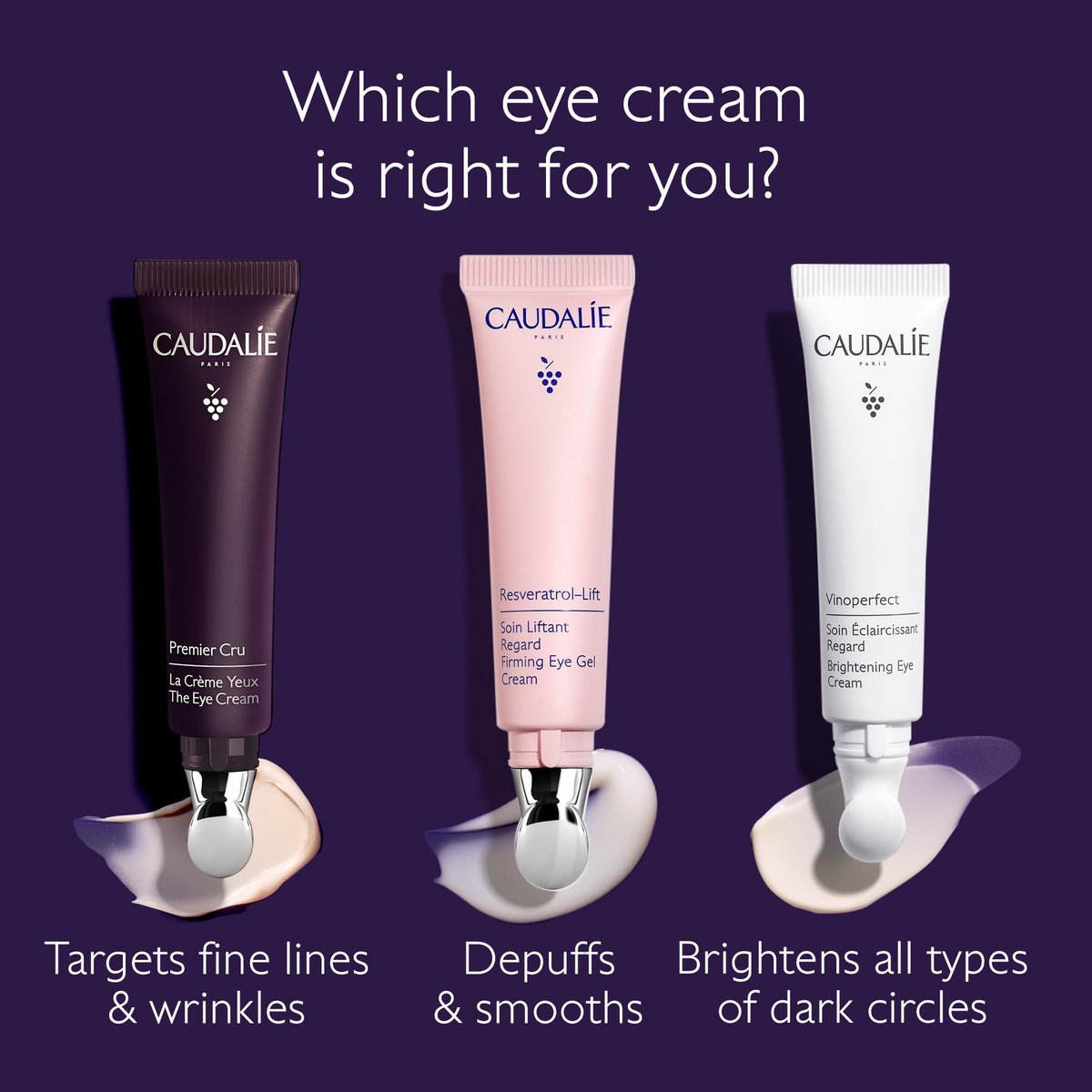Caudalie Premier Cru Anti-Aging Eye Cream – 15 mL | Reduce Fine Lines & Wrinkles Avelisse