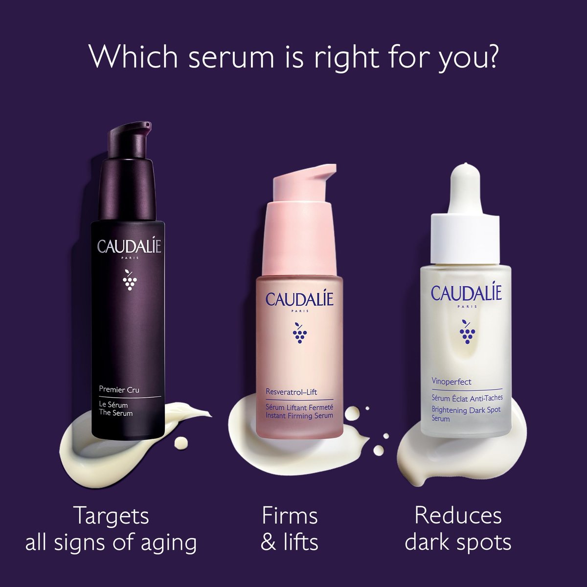 Caudalie Premier Cru Anti-Aging Serum with Niacinamide and Hyaluronic Acid - 30 mL | Firming & Hydrating Face Serum Avelisse