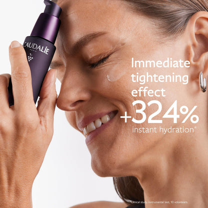 Caudalie Premier Cru Anti-Aging Serum with Niacinamide and Hyaluronic Acid - 30 mL | Firming & Hydrating Face Serum Avelisse